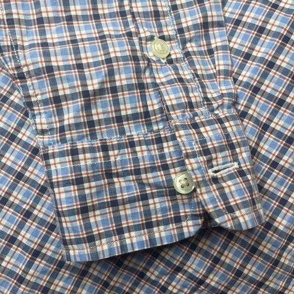 Ralph Lauren‎ Boys Button-Down Shirt Plaid Long Sleeve Red White Blue XL NWT #21 - Picture 4 of 8